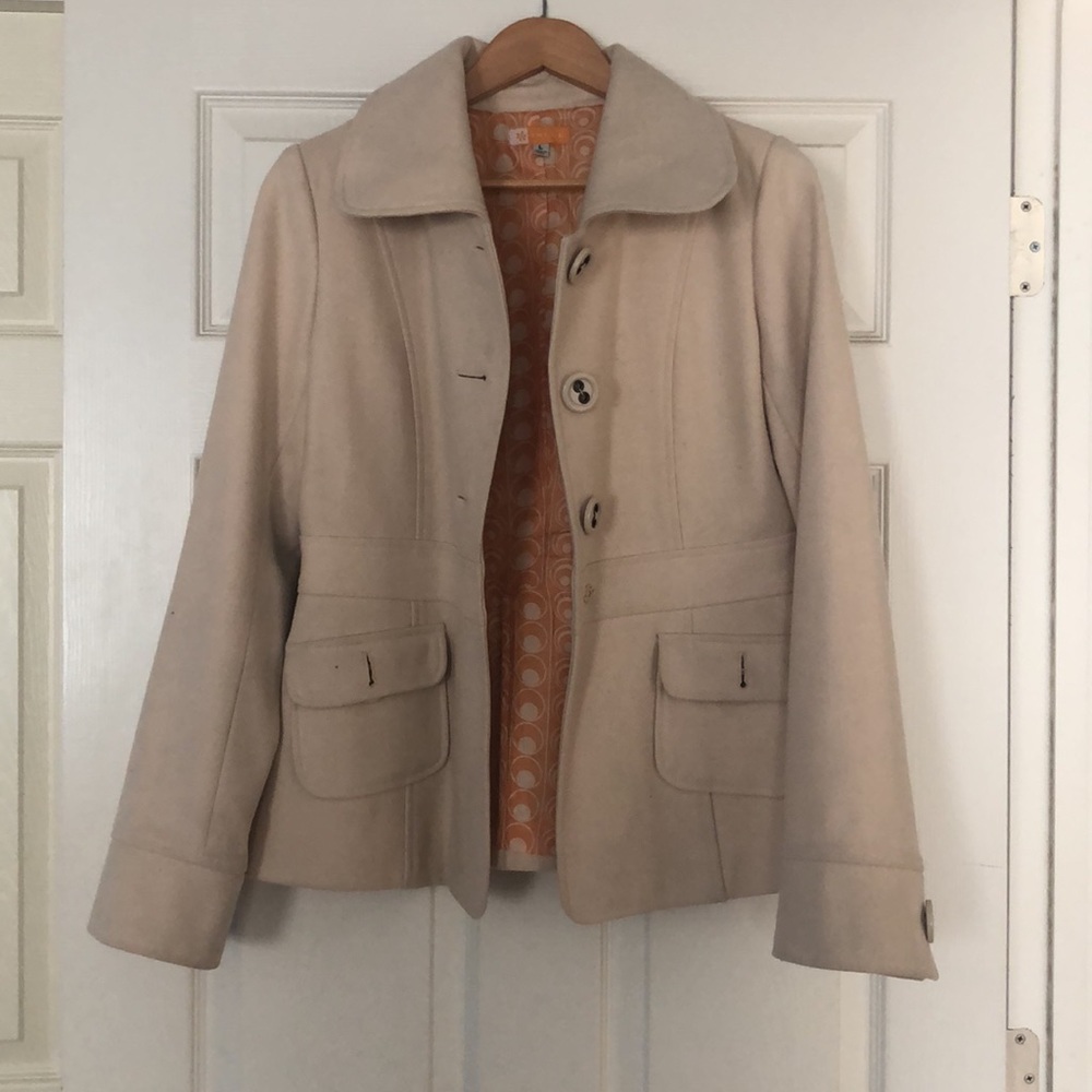Tulle Soft Wool pea Coat